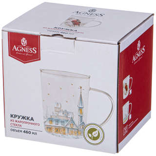 Кружка 'Снегири' 460 мл, Agness 2