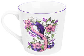 Кружка 'Змея в цветах' 400 мл, фиолетовый 4