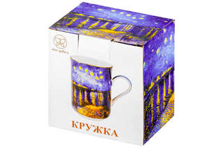 Кружка 'Звездная ночь над Роной' (Ван Гог) 350 мл, ElanGallery 8