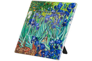 Фоторамка 'Ирисы'  (Ван Гог) 20.5х18.5 см, фарфор 4