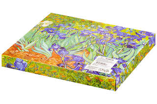 Фоторамка 'Ирисы'  (Ван Гог) 20.5х18.5 см, фарфор 8