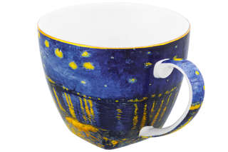 Чашка с блюдцем для десерта 'Звездная ночь над Роной' 250 мл 6