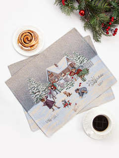 Комплект из 2-х салфеток 'Игры во дворе' 35х45 см, гобелен, L...