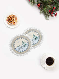 Комплект из 2-х салфеток 'Игры во дворе' круглые, d 24 см, го...