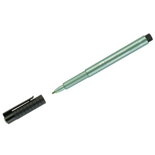 Ручка капиллярная 'Pitt Artist Pen Metallic', 1,5 мм, зеленый металлик Faber-Castell