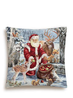 Наволочка 'Угощение от Санты, Мешок яблок' 45х45 см, гобелен,...