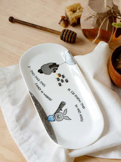 Блюдо овальное 'Винни Пух' 25х11,5 см, фарфор 3