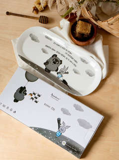 Блюдо овальное 'Винни Пух' 33х15 см, фарфор 3