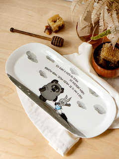 Блюдо овальное 'Винни Пух' 33х15 см, фарфор 2