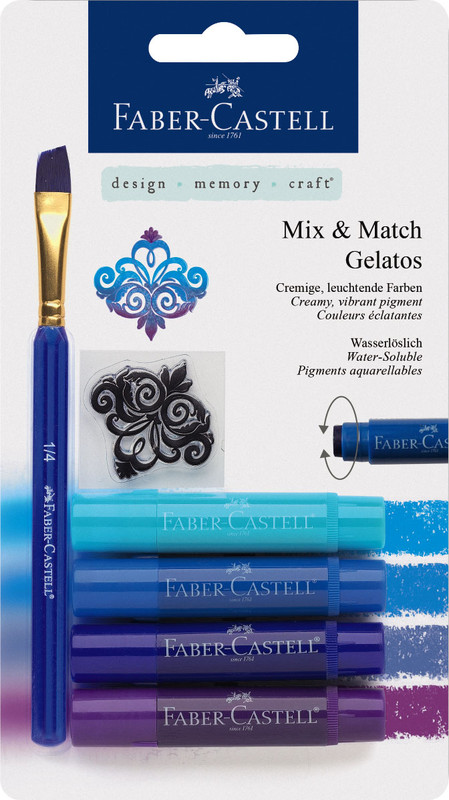 Faber-Castell Восковые мелки Gelatos цвет синий 4 шт