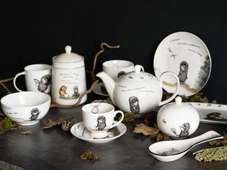 Блюдо овальное 'Ежик в тумане' 33х15 см 6