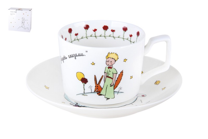 Пара кофейная 'Маленький принц' 220 мл, фарфор