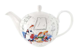 Чайник 'Малыш и Карлсон' 1200 мл, фарфор