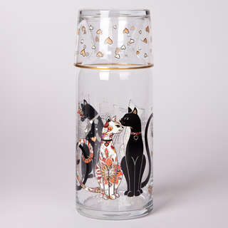 Графин с крышкой/стаканом 'Парижские коты' 700 мл, Rakle