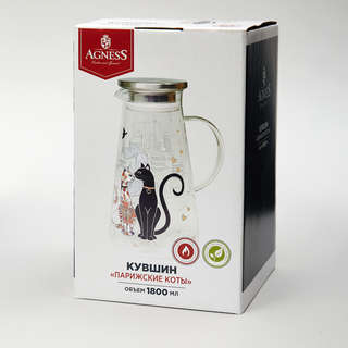 Кувшин 'Парижские коты' 1.8 л, Agness 4