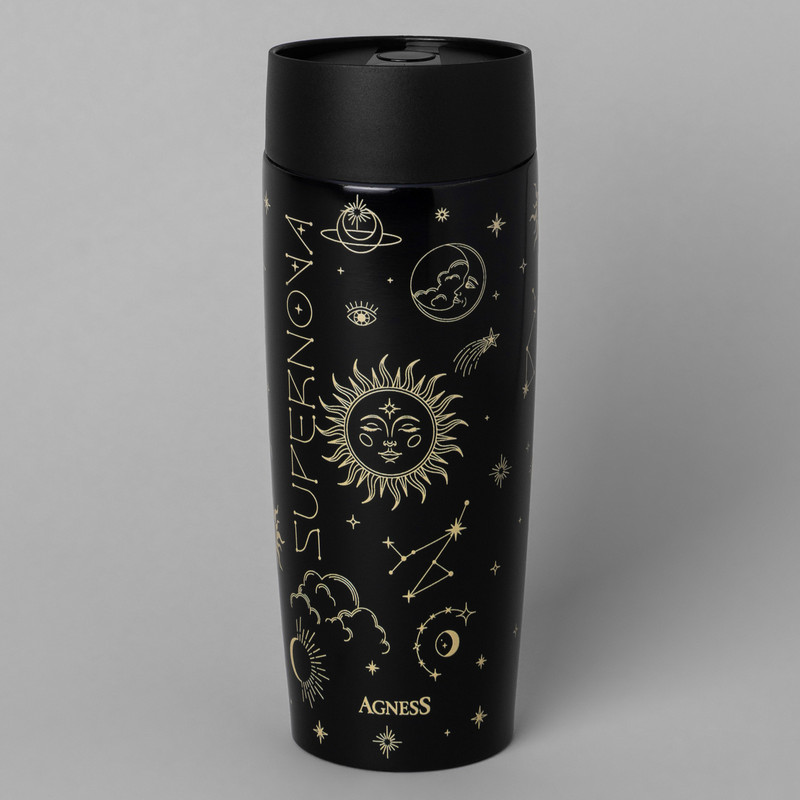 Термокружка Supernova Black, 360 мл, Agness