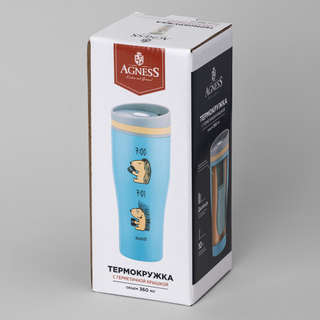 Термокружка Ёж, 360 мл, Agness 5
