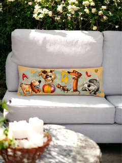 Наволочка-валик 'Азбука, собачки' 32х85 см, гобелен, Le Gobelin 2