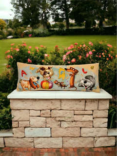 Наволочка-валик 'Азбука, собачки' 32х85 см, гобелен, Le Gobelin 4