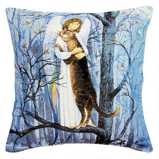 Наволочка декоративная 'Питерские коты, Добрый ангел' 45х45 с...