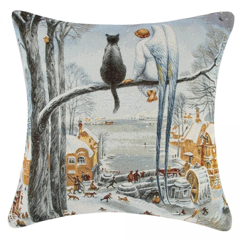Наволочка декоративная 'Питерские коты, Идиллия' 45х45 см, гобелен, Le Gobelin