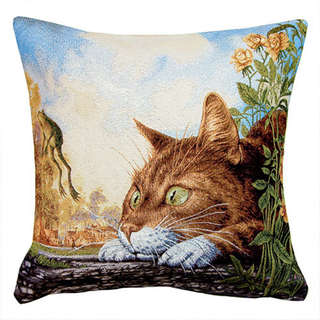 Наволочка декоративная 'Питерские коты, Летающий Ля' 45х45 см...