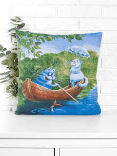 Наволочка декоративная 'Рина Зенюк, Катание на лодке' 45х45 с...