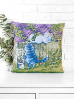 Наволочка декоративная 'Рина Зенюк, Сирень' 45х45 см, гобелен...
