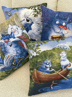 Наволочка декоративная 'Рина Зенюк, Сирень' 45х45 см, гобелен, Le Gobelin 5