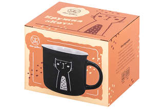 Кружка 400 мл 'Кот', фарфор, Elan Gallery 7