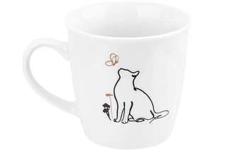 Кружка 340 мл 'Кот и Бабочка', фарфор, Elan Gallery 5