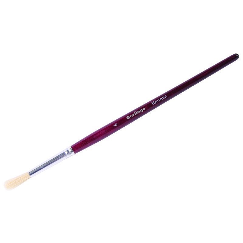 Кисть щетина, круглая, №6