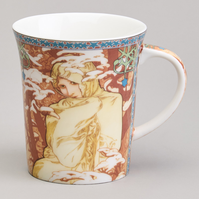 Кружка 'Времена Года' (А. Муха) 420 мл, Lefard арт.104-1037