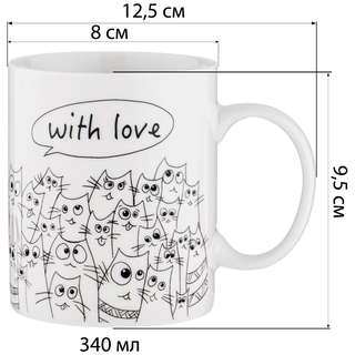 Кружка 'Котомания' 340 мл, Lefard, арт.260-762 2