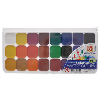 ЛУЧ Акварель медовая Классика, 24 цвета