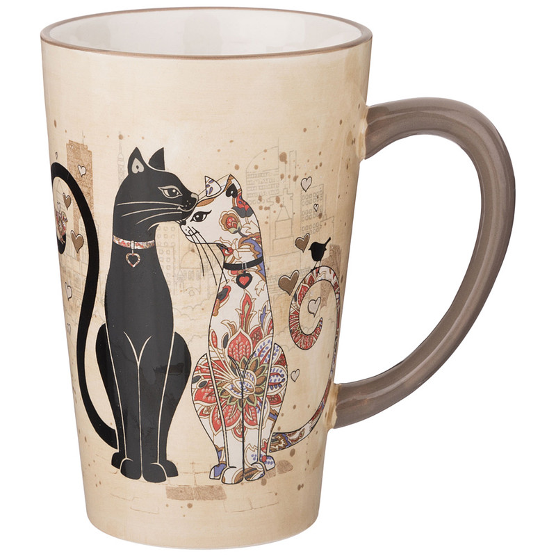 Кружка 'Парижские коты' 530 мл, Agness арт.358-1749
