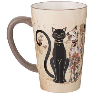 Кружка 'Парижские коты' 530 мл, Agness арт.358-1749 2
