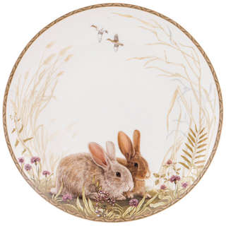 Тарелка закусочная 'Охота' (кролики) 20.5 см, Lefard