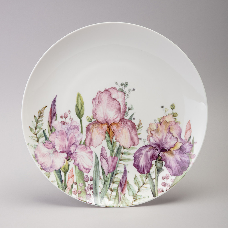 Тарелка обеденная 'Ирисы' (Irises) 25.5 см, Lefard, арт.425-142