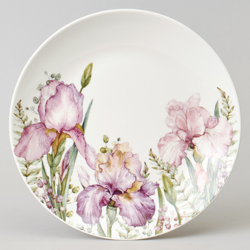 Тарелка закусочная 'Ирисы' (Irises) 20.5 см, Lefard, арт.425-144