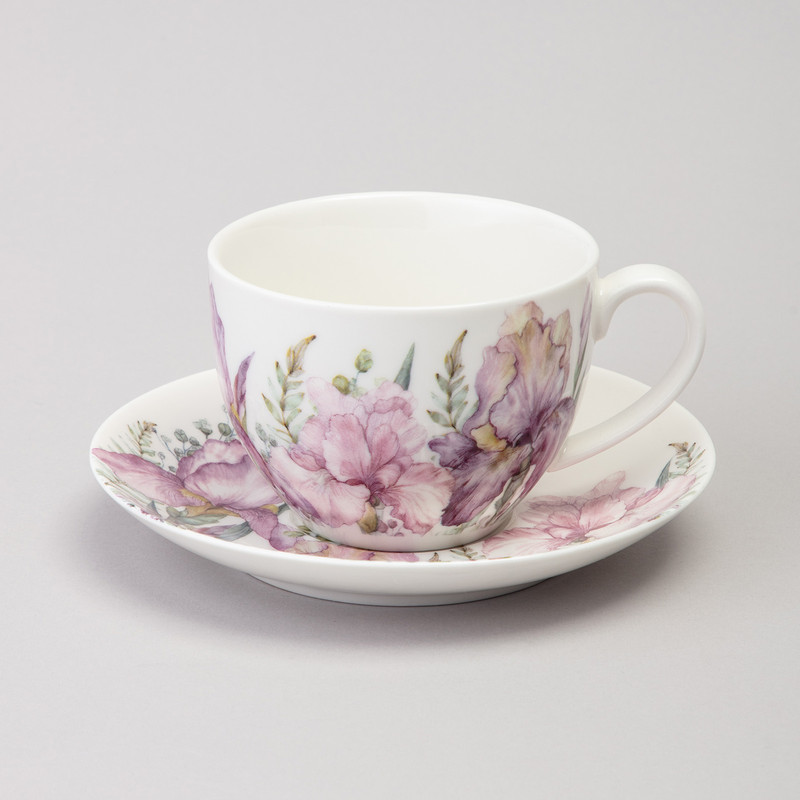 Чайная пара 'Ирисы' (Irises) 275 мл, Lefard, арт.425-148