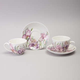 Чайный набор на 2 персоны 'Ирисы' (Irises), 4 предмета, 275 м...