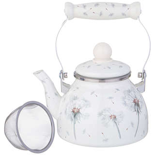 Чайник 'Dandelion' эмалированный со съемным фильтром, 1000 мл, Agness 2