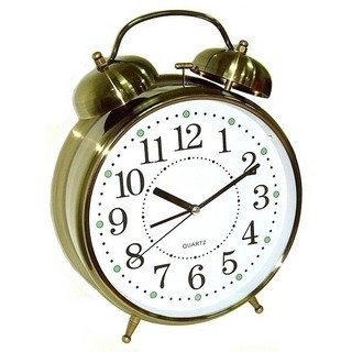 Часы-будильник Гигант, с подсветкой, бронзовый 3