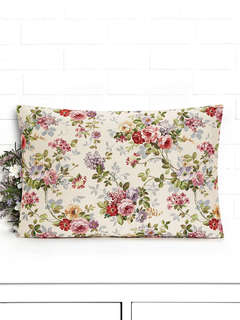 Наволочка декоративная 'Принцесса цветов' 50х70 см, бежевый, ...