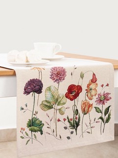 Дорожка для стола 'Акварельные маки' 40х100 см, гобелен, Le Gobelin 2