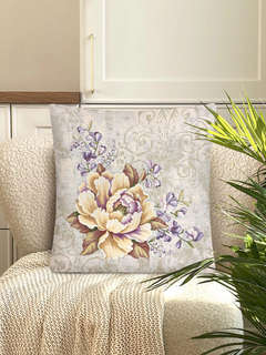 Наволочка декоративная 'Желтый пион' 45х45 см, гобелен, Le Gobelin 2