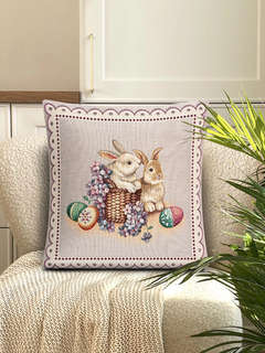 Наволочка декоративная 'Лавандово-сиреневое настроение' 45х45 см, гобелен, Le Gobelin 3