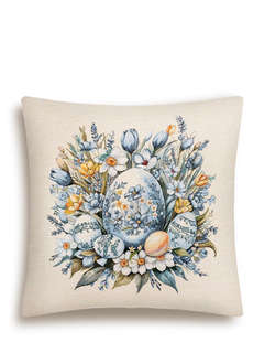 Наволочка декоративная 'Пасха' (гжель) 45х45 см, гобелен, Le ...