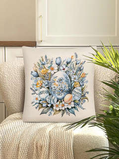 Наволочка декоративная 'Пасха' (гжель) 45х45 см, гобелен, Le Gobelin 2